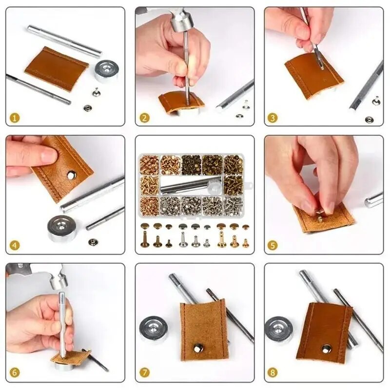 Metal Double Cap Rivets Studs  - đánh giá và giá Rivet Setter Tool